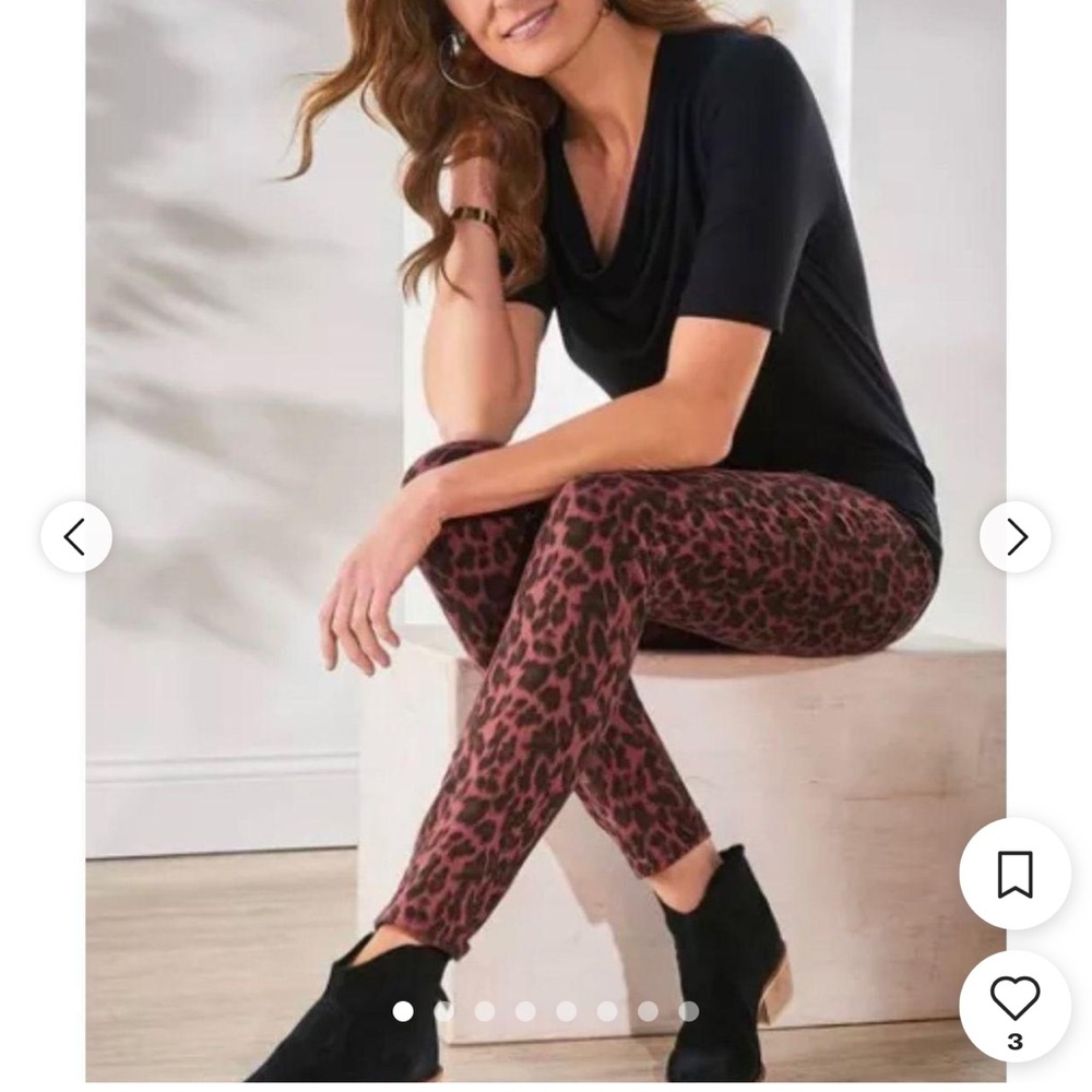 Soft Surroundings The Ultimate High Rise Leopard Skinny Jeans